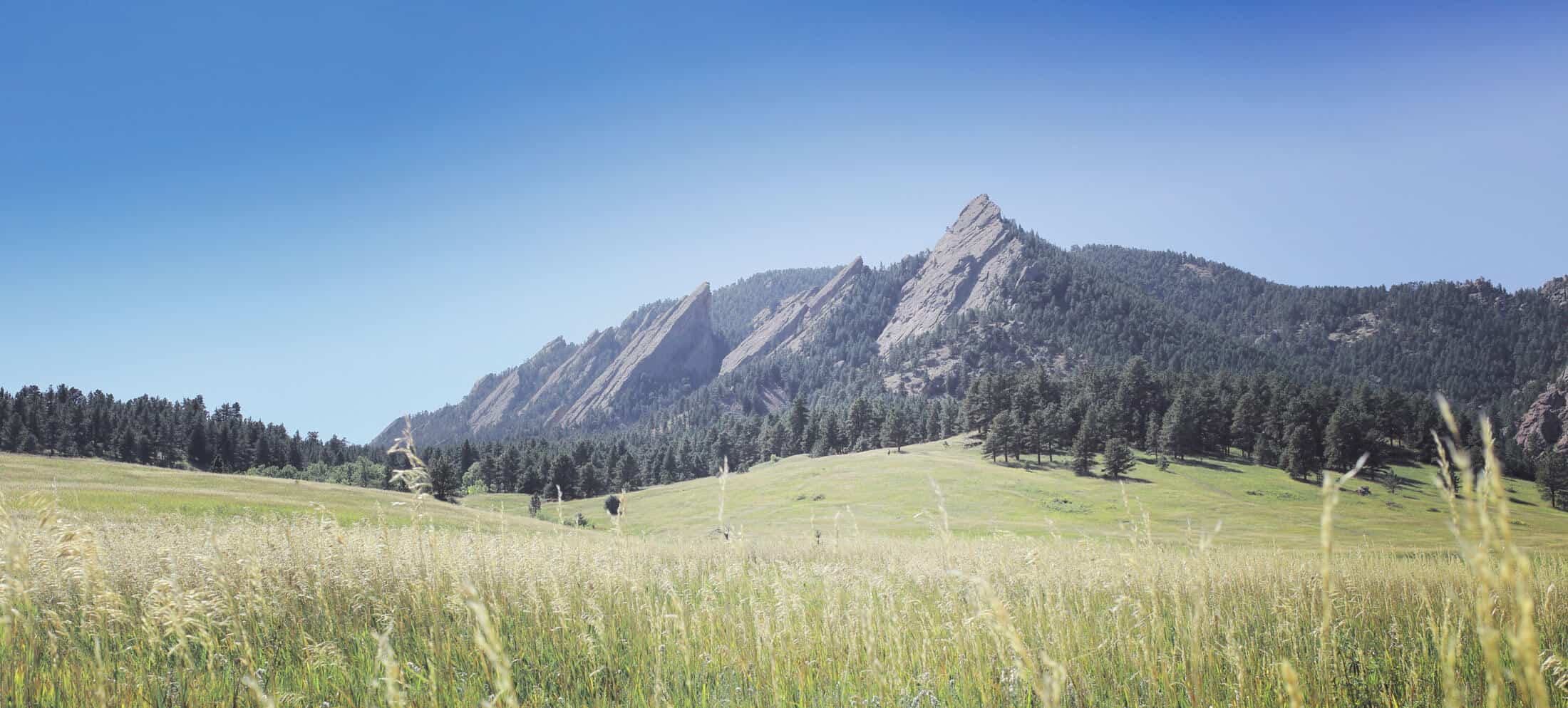 Flatiron mountain landscape in Boulder, Colorado