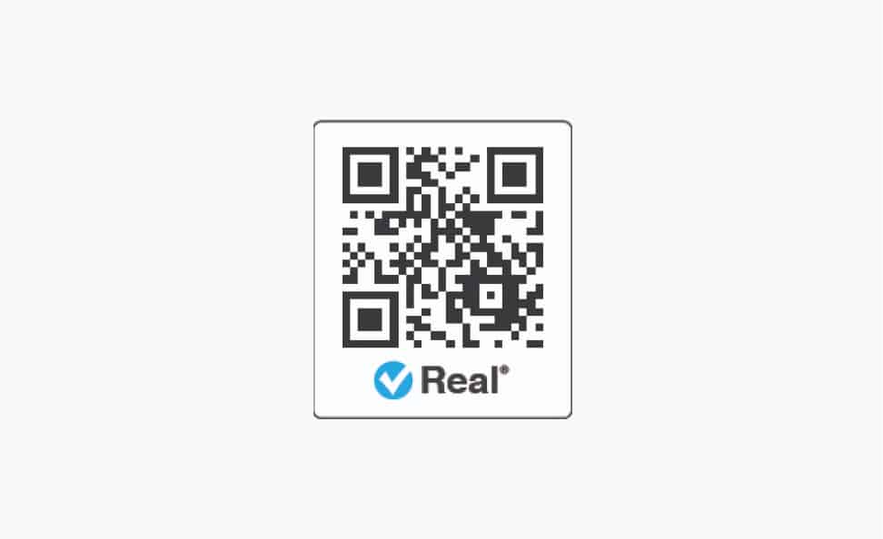 Real® One Code label
