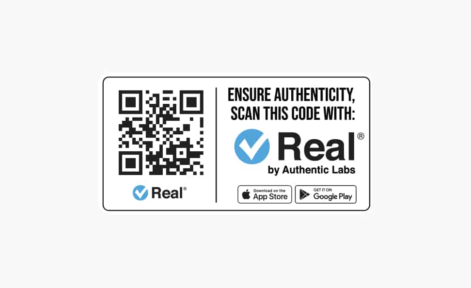 Real® Serialized bar code