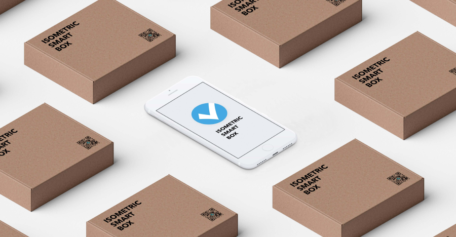 packaging and a smart phone
