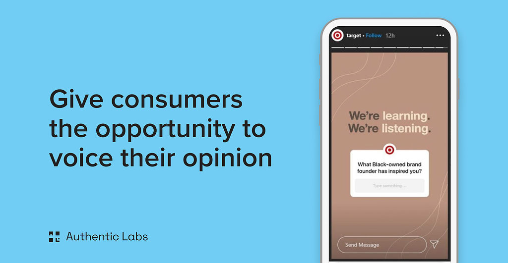 Give customers the opportunity to voice their opinion